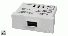 Mod cargador 1 USB A BLA  0,8A c-bornes 220V