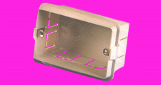 Caja dom rectg emb PVC 100x50mm